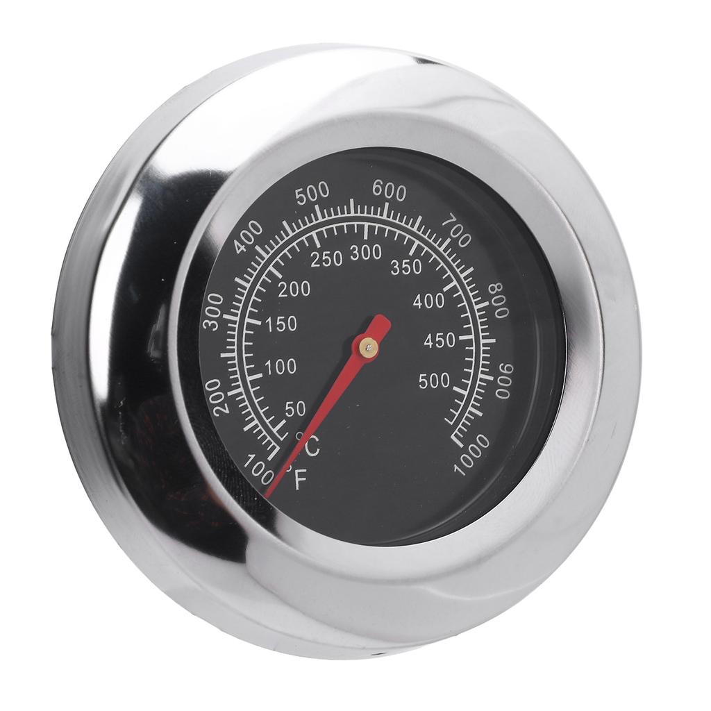 Nerezový BBQ Teplomer s 76 mm Ciferníkom M10 Závitom a Krídlovou Maticou Rúra