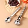 Stainless Steel Ice Cream Scoop with Trigger Release Melon Baller for Fruit Desserts Rust-Resistant Dishwasher Safe Essential Kitchen Tool for Home