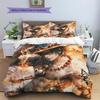 Cartoon Pattern Bedding Quilt Set Quilt Cover Pillowcase Home Decoration Birthday Gift (1 * Duvet Cover + 2 * Pillowcase, Without Core)
