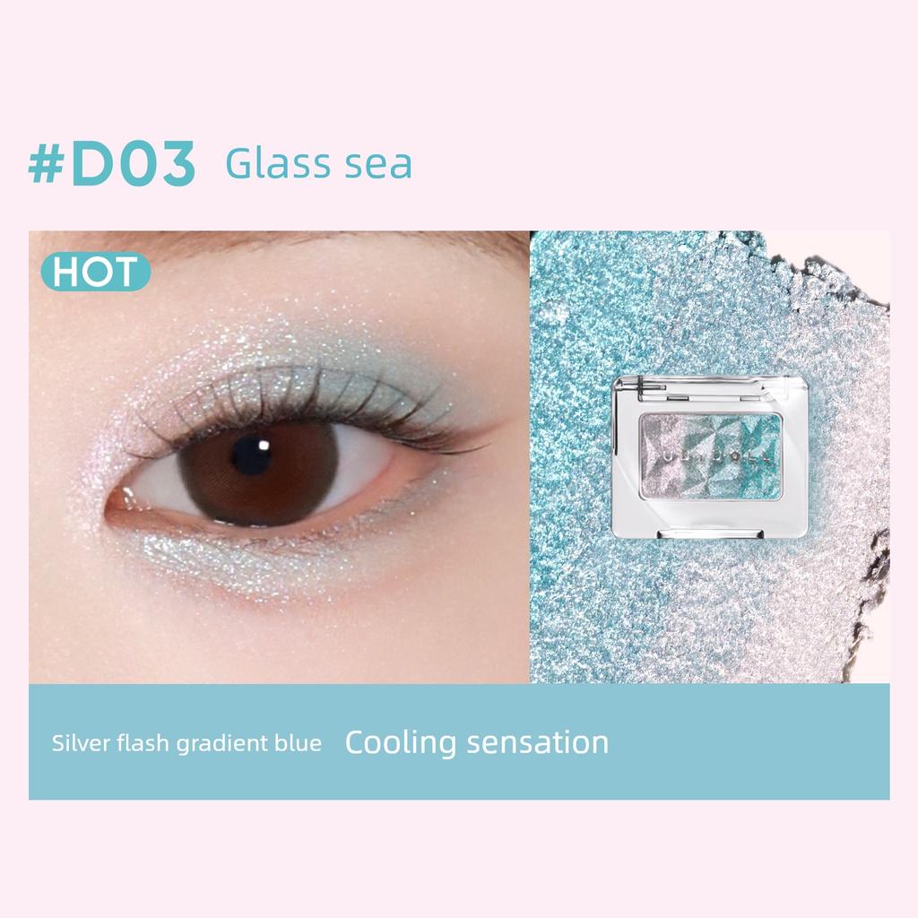 [New Upgrade] Judydoll Orange Single Color Eyeshadow Matte Light Makeup Pearlescent Cowherd Makeup Blue Purple