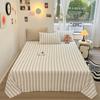 Skin Friendly and Comfortable Washed Cotton Striped Series Single Bed Sheet for Home Use, Double Student Dormitory, Single Bed Sheet