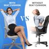 Breathable Memory Foam Lumbar Support Cushion for Office, Car, or Student Chair