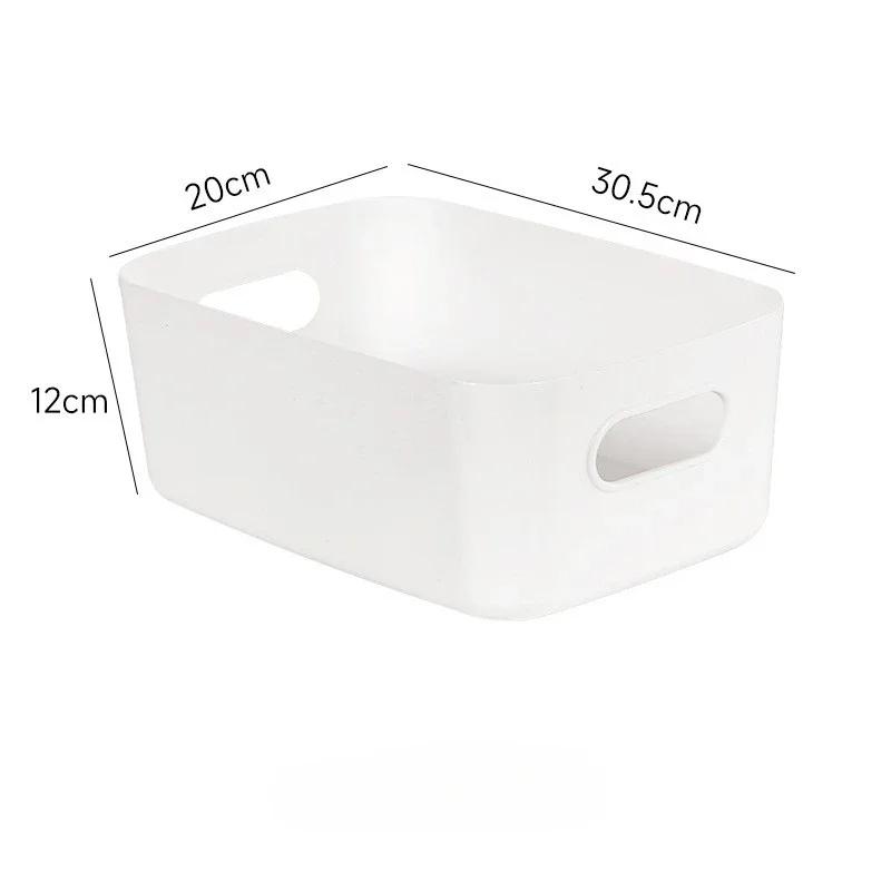 Desktop Storage Box Dormitory Sundries Plastic Cosmetic Storage Box Bathroom Kitchen Sorting Storage Basket Bins