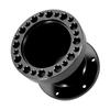 3inch Universal Car Steering Wheel Hub Aluminum Spacer Steering Wheel Hub Adapter Kit (Black)