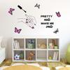 Wall Decal Beauty Salon Manicure Nail Salon Wall Art Sticker Background Wall Luminous Sticker Home Decor Stickers Self-Adhesive