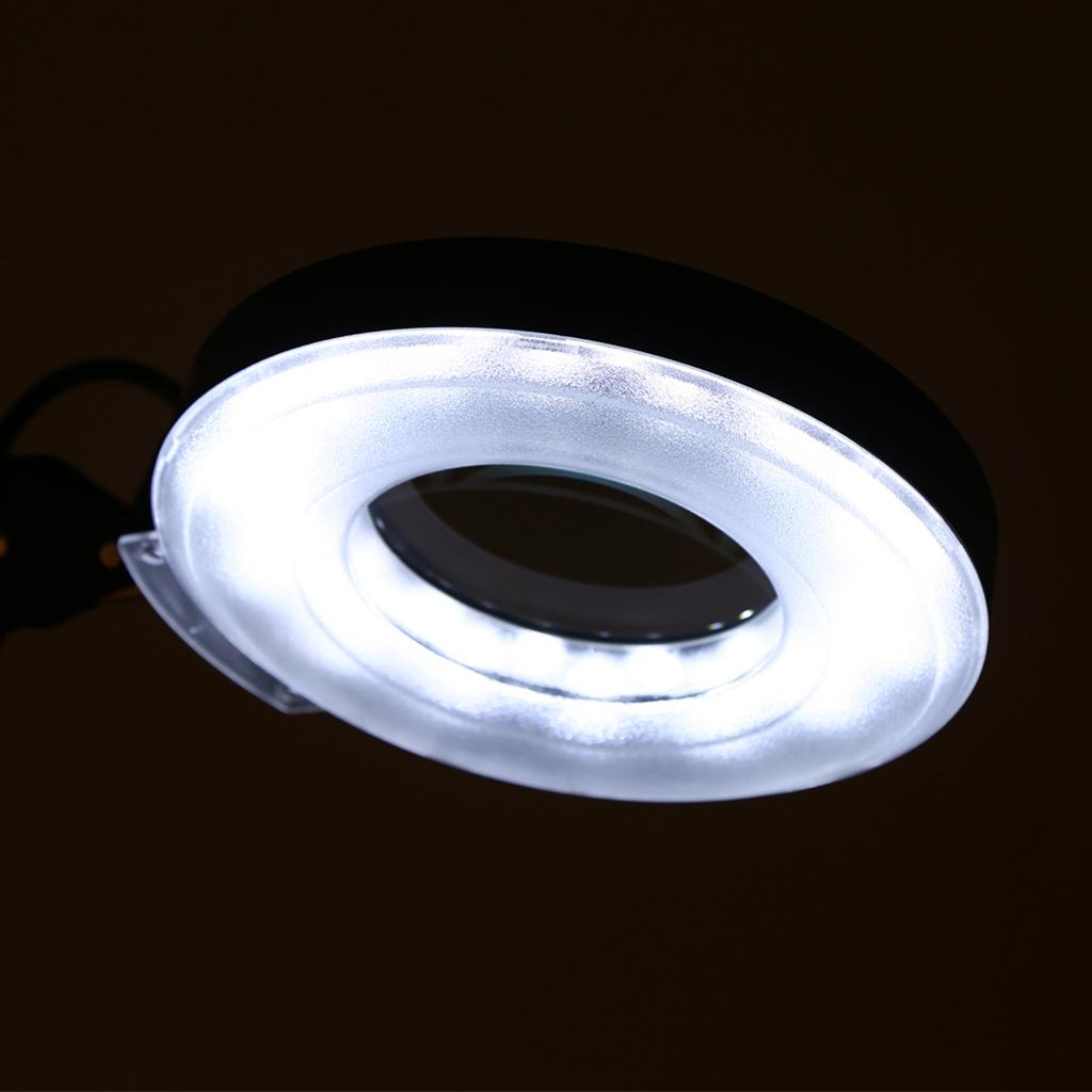 Stand Buty Cosmetic Makeup 5xMagnifying Lighted Magnifier Light Floor LED Lamp  Black