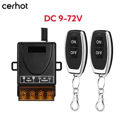 9V-72V DC Wireless Remote Control Switch for Water Pumps and Electric Vehicles - 433M