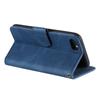 For iPhone 16e Leather Case Splicing Stitching Wallet Phone Cover with Wrist Strap