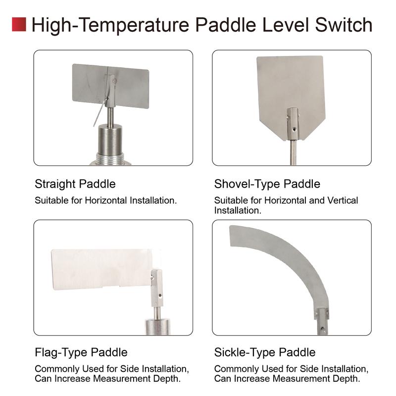 SR80 Rotary Paddle Level Switch Bin Hopper Silo Sensor for Powder Granule Bulk Solid High Temp Screw Mount Indicator