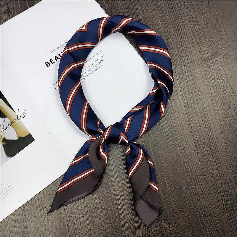 Fashion Decoration Scarf Hairband Tie Hair 70 Small Square Scarf Silk Scarf Women'S Spring And Autumn Versatile Small Scarf Professional Scarf