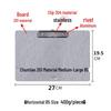 Chuntian Stainless Steel Clipboard with File Clip and Sticky Note Holder, A4/A3 Size