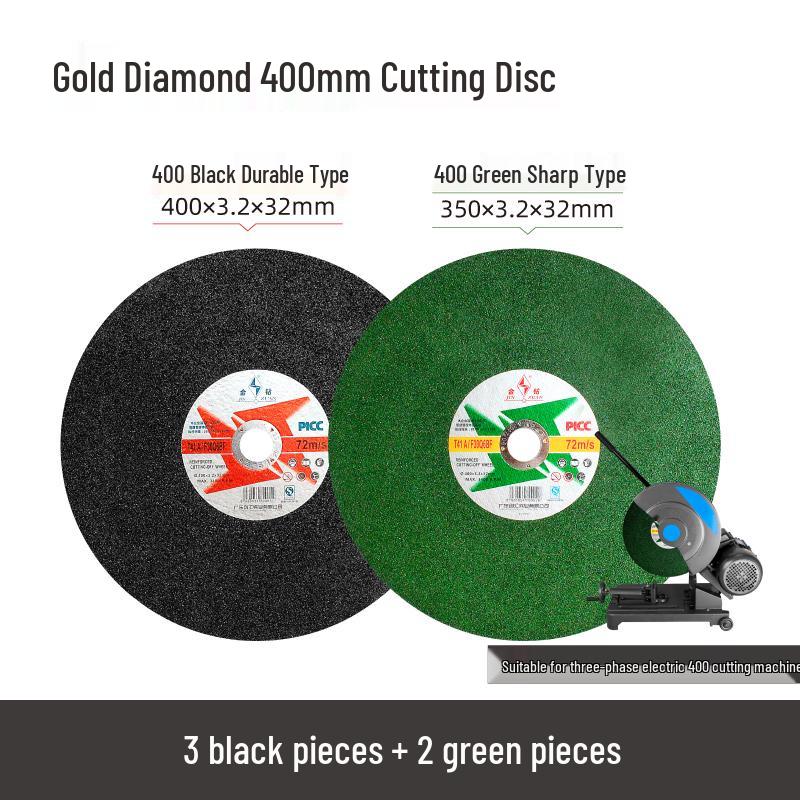 Gold Diamond 14"-16" Cutting Disc, 350mm Metal & Stainless Steel Grinding Wheel for Cutting Iron & Steel, 400mm Sanding Saw Blade