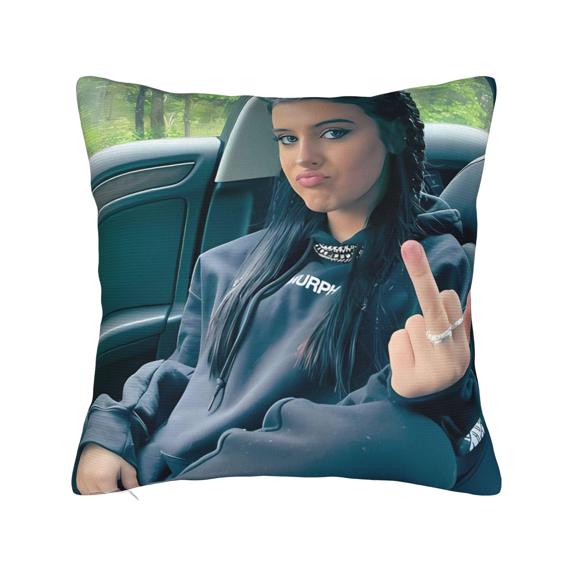 Jessie Murph Hysteria Tour 2025 Pillow Cover  Comfy Cushion Cover Fashion Pillow Case For Couch Sofa Bedroom 12x12Inch