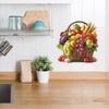 Simulated Fruit Bamboo Basket Restaurant, Kitchen, Home Background and Wall Beautification Stickers