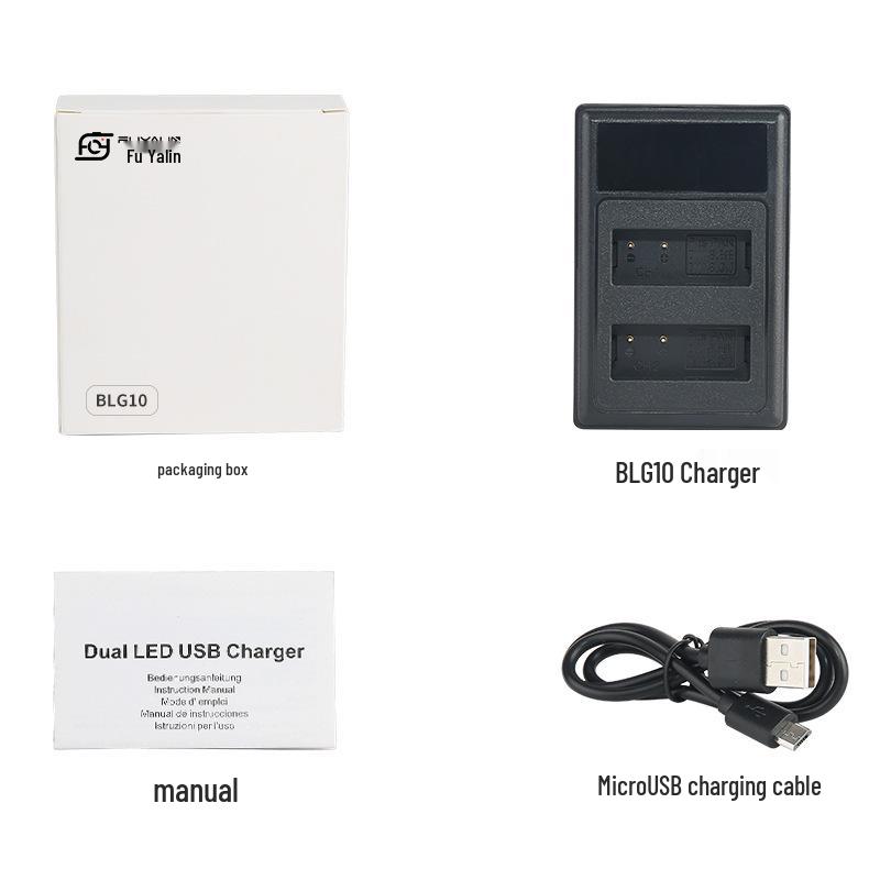 BLG10/BLE9 Charger: Compatible with Panasonic GX9, GX7, GX85, LX100, GF3, GF5 Mirrorless Cameras