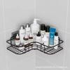 No Drill Bathroom Triangle Corner Shelf Wall Mounted Storage Rack for Kitchen Bathroom Organizer Space Saver