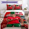 Pościel Cristiano Ronaldo Oddychająca Poszewka na Kołdrę z Poszewkami Dekoracja Domu Prezent Urodzinowy