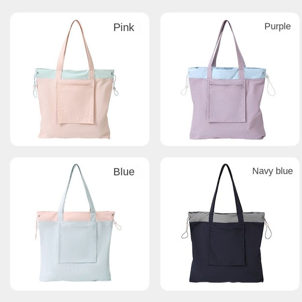 Lightweight Foldable Shopping Bag Reusable Drawstring Handbag Travel Grocery Bag Shopping
