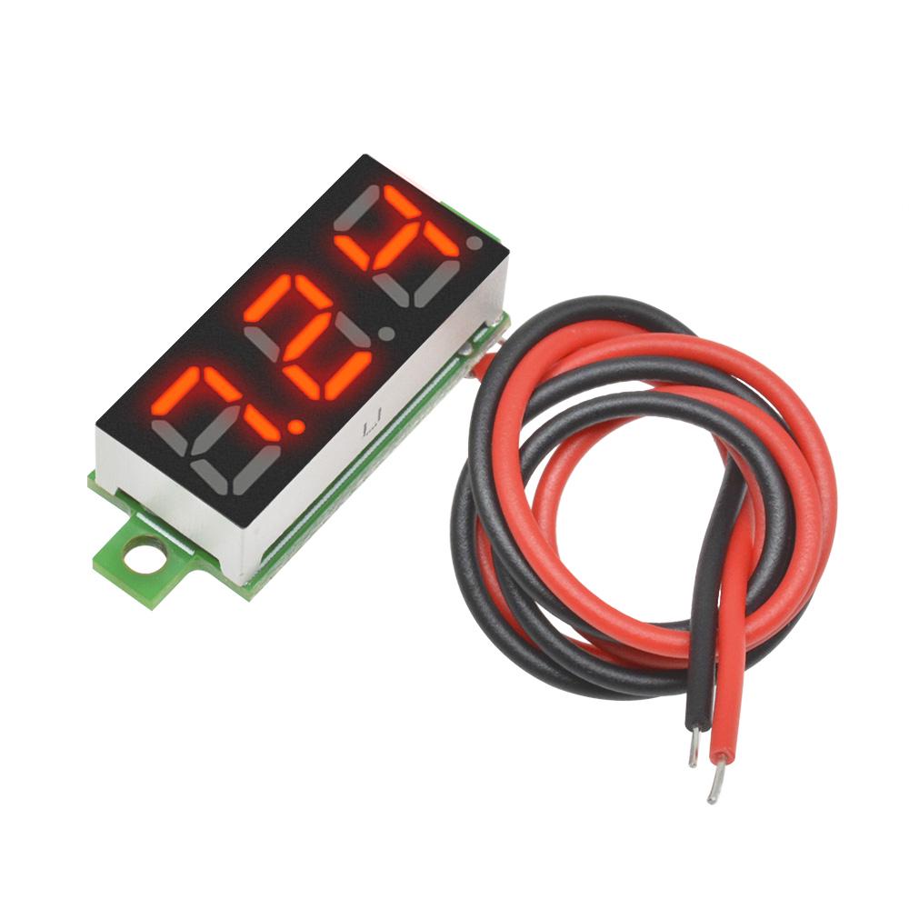 

0.28 inch DC LED Digital Voltmeter 0-100V Voltage Meter Auto Car Mobile Power Voltage Tester Detector 12V Red Green Blue