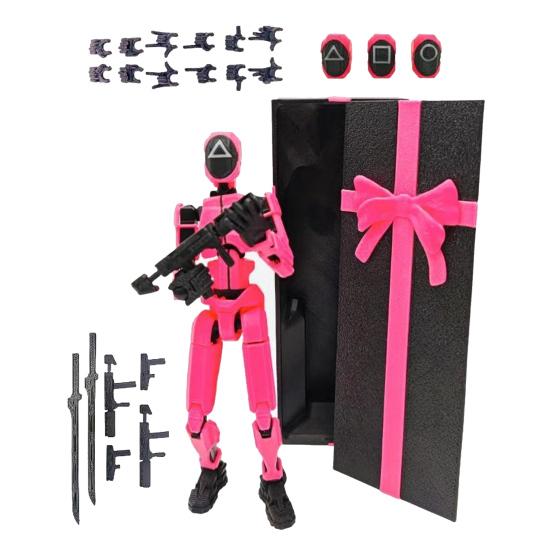 3D Printed Robot Action Figure with Accessories Movable Joints Demon