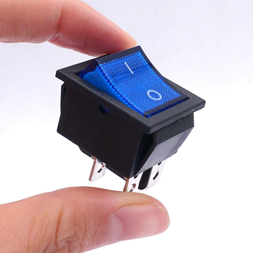 Power Switch ON/Off 4 Pins with Light 10A AC125-250V KCD4 for Electric Kettles