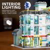 2866Pcs City Large Hospital Building Street Scene Building Blocks Set With Lights Desktop Ornament Assembly Toy Birthday Gift