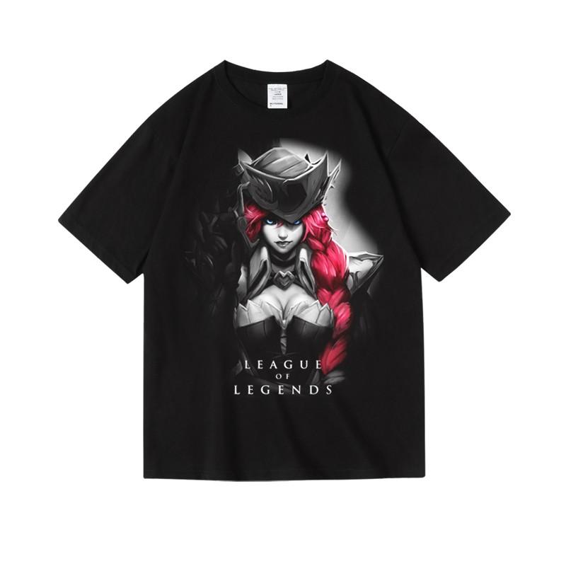2024 Games LOL League of Legends Men's Printed Women's Cotton Crew Neck Short Sleeve Half Sleeve T-Shirt Men's Women's T-Shirt