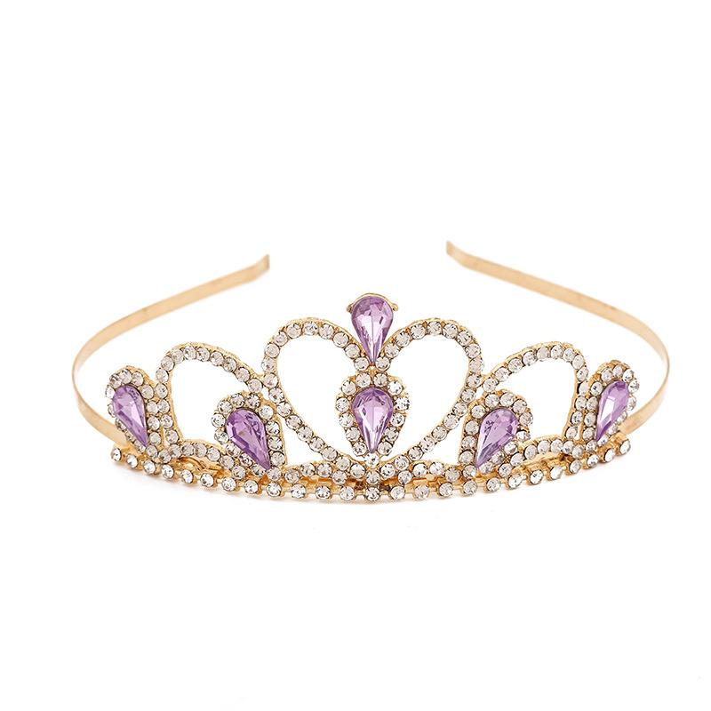 Mode Wassertropfen Kristall Kleine Tiaras Krone für Mädchen Party Geburtstag Stirnbänder Braut Hochzeit Kleid Haar Schmuck Zubehör