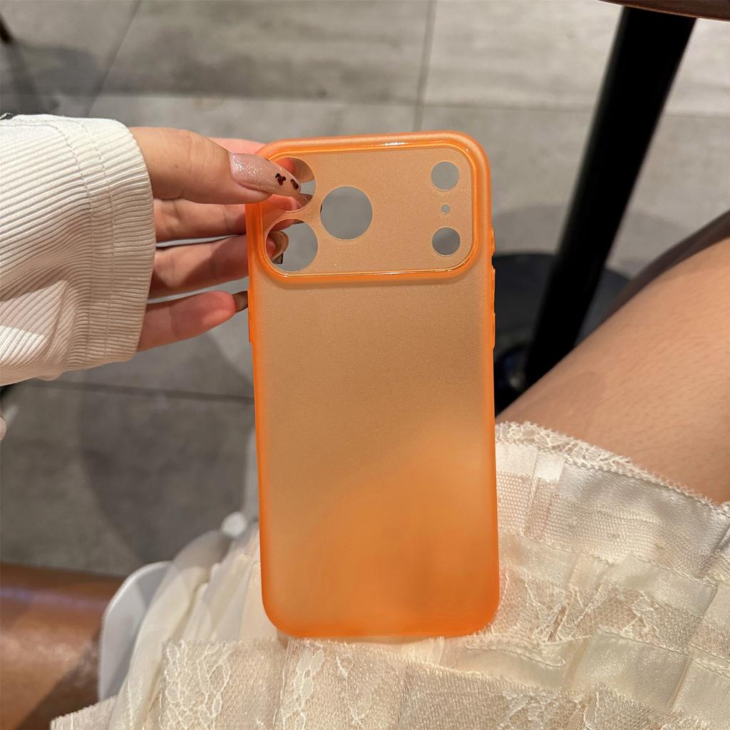 Ultra Dünne Schlanke Frosted TPU Weiche Handyhülle für iPhone Air 17 16 15 14 13 Pro Max Matt Transluzent Einfache Rückabdeckung