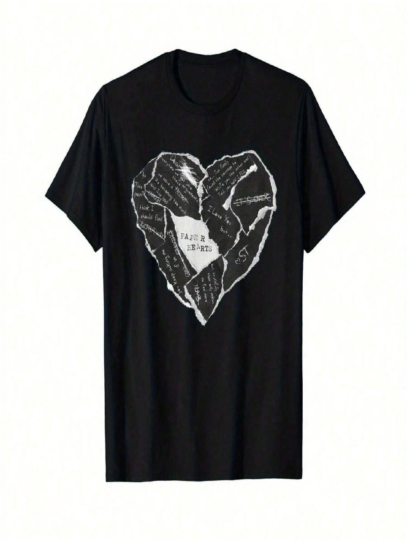 Sleep Theory - Products - Paper Heart Casual 220g Cotton Printed T-Shirt S разноцветный