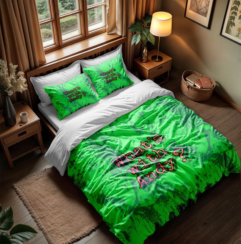 Sacré Andy Duvet Cover Set without sheet King Queen Double Full Twin Single Size Bed Linen Set