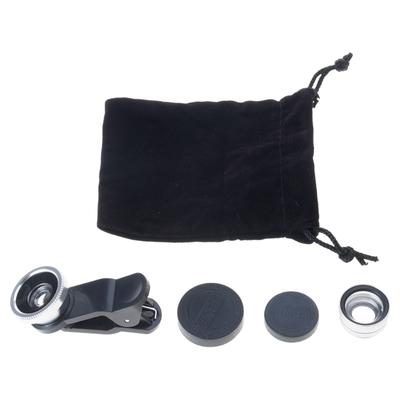 Universal Camera Lens 3 In 1 Camera Lens Clip Lens for Most Phone Wide Angle Macro Fish Eye Lens Clip On Lens Portable