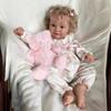 Sevimli Tombul 60cm Maddie Yeniden Doğmuş Bebek Yürümeye Başlayan Bebek Bebeği 50cm Tam Vinil/Kumaş Gövde İsteğe Bağlı Yeniden Doğuş Bebeği Zaten Bitmiş 3D Boya Cilt Çocuklar için Bebek Bebekler