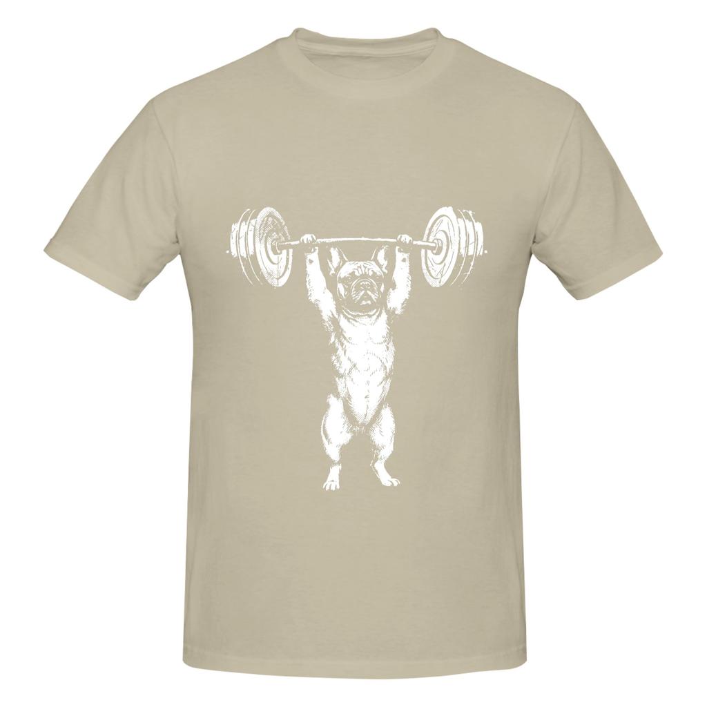 1 Piece Weightlifting Funny 100 Cotton Tshirt French Bulldog Tees Tops For Unisex