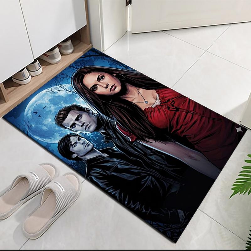 Vampire Diaries Printed Carpet, for Office Chair Living Room Bedroom Kitchen Room Decor Gifts.
