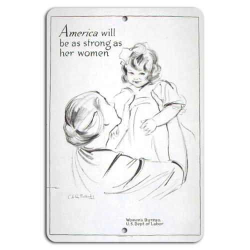 

Empowering America Strength in WomenAluminumtin sign 20x30cm（7.8x11.8inch）