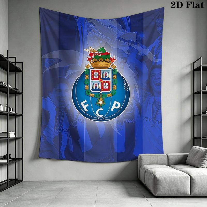 FC Porto club Wall Hanging Printed Fabric Blanket Decorative Tapestries for Bedroom Living Room Home Decor
