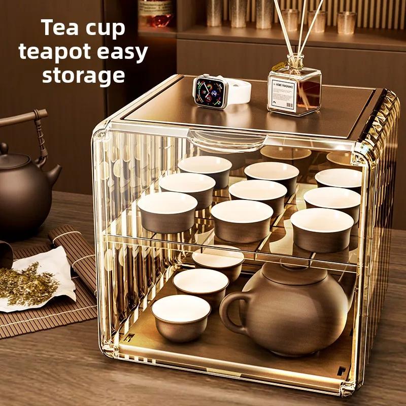 Dust-proof Cup Storage Rack Cup Holder Water Cup Storage Rack Tea Set Cup Holder Coffee Cup Mug Storage Box Kitchen Organizer