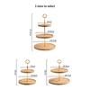 Japanese Bamboo Fruit Plates Set Snack Dishes Cake Stand Bread Dessert Plate Candy Dish Pastry Tray Wood Tableware Decoration