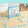 Dinosaur Wooden Domino Set For Toddlers Educational Cognitive Fine Motor Skills Development Toy