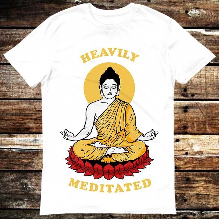Heavily Meditated Zen Yoga OM GYM Guru T Shirt 6267 Unisex T-Shirt S