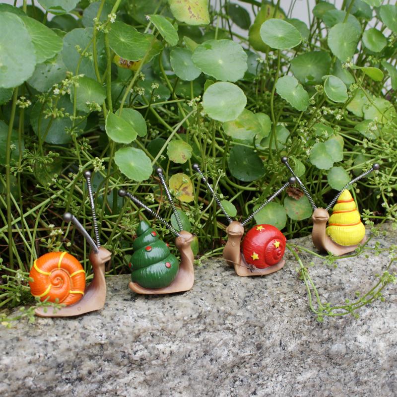 Outdoor Garden Garden Simulation Animal Snail Decoration Ornament Snail Handicraft Garden and Garden Decoration
