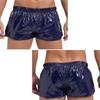 Nedre sider for menn Slitshorts Ensfarget Slim Fit Glossy badebukse Strandtøy