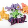 3D Printed Chameleon Articulated Lizard Model with Movable Joints Flexible Chameleon Fidget Toy for Stress Relief Home Office Desk Decoration