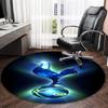 1pc T-Tottenham Hotspur  Carpet, Round Rug, Comfortable, Suitable for Entryways, Living Rooms, Office, And Bedrooms, Christmas Decoration
