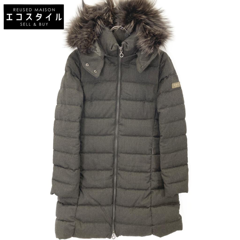 TATRAS 2020 LTA20A4571 Raviana Fur Down Coat coat 2 khakiUsed