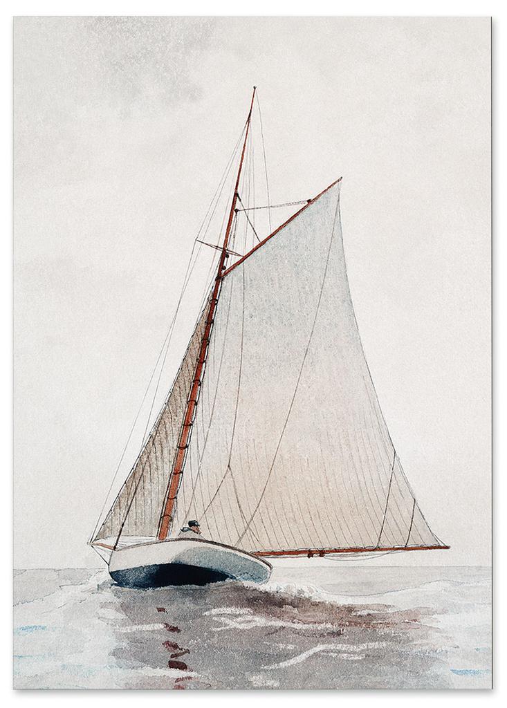 Poster Yacht Sailboat Boat