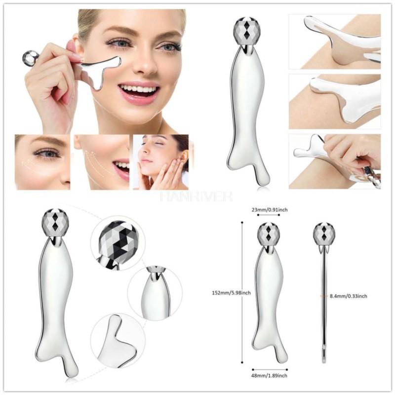 Streamlined mirror stainless steel fascia dredge meridian scrapping plate massage muscle lax dao fascia