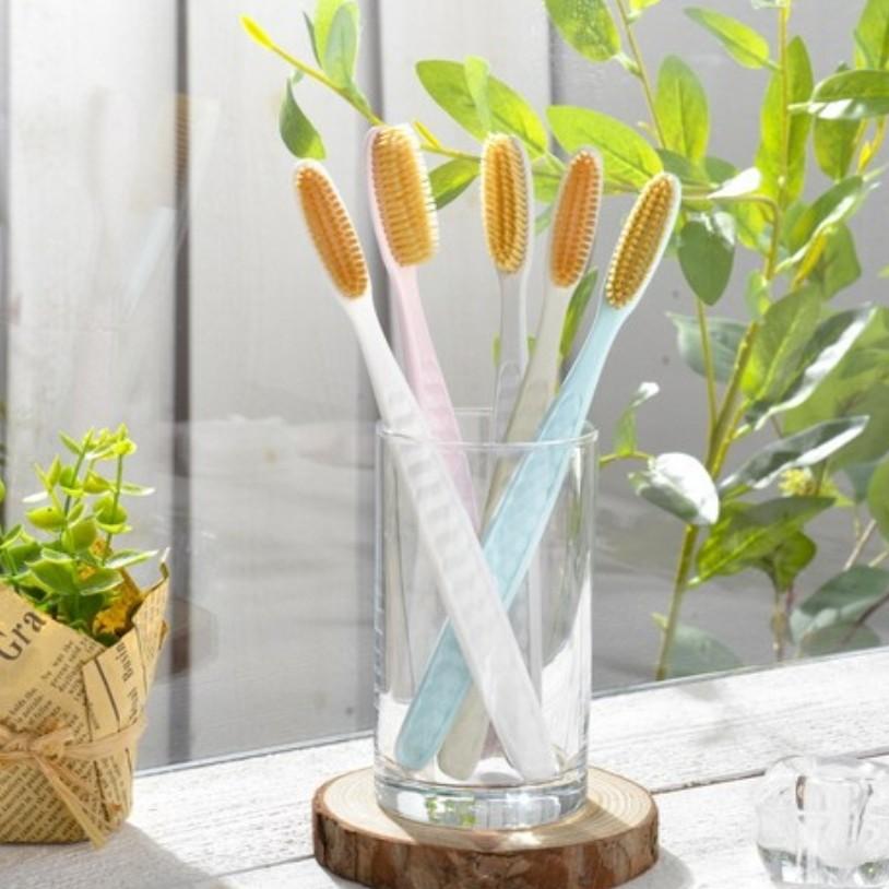 [Wangta] Toothbrush Soft Gold / Basic Stone / Hard Black (1Unit - 10 Pieces)