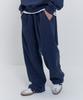 PSSHOPPER Curved Washed Wide Sweatpants [Navy]
